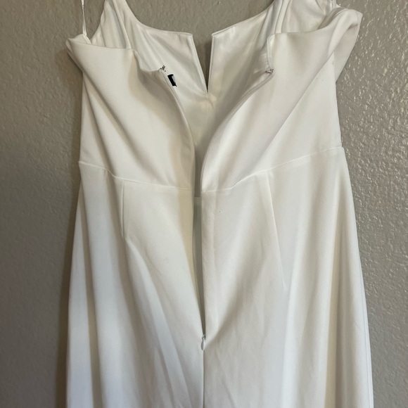 NWOT Cheers to Chic Ivory Sleeveless Wide-Leg Jumpsuit - Picture 7 of 7